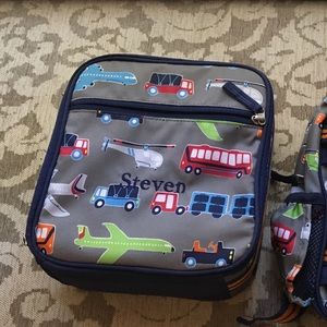 Mackenzie Navy/Gray Transportation Lunch Box